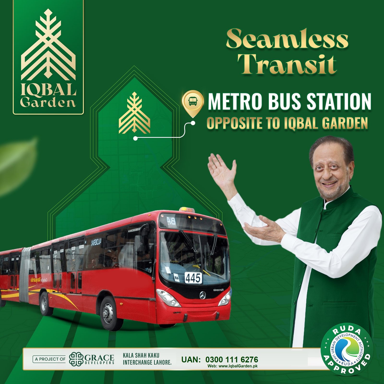 Metro Bus Service Extended Till Iqbal Garden Lahore